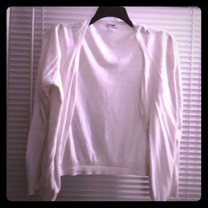 White cardigan